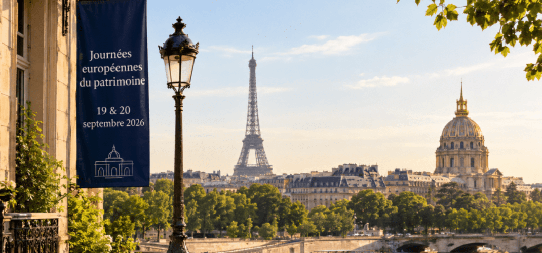 journée du patrimoine 2026 le 19 et 20 septembre 2026,