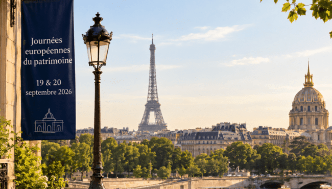 journée du patrimoine 2026 le 19 et 20 septembre 2026,