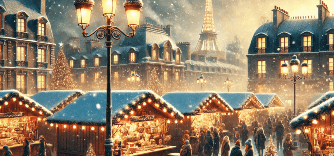 christmas market in Paris