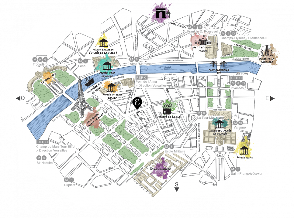 hotel famille paris tour eiffel Hôtel de Londres Eiffel - maps